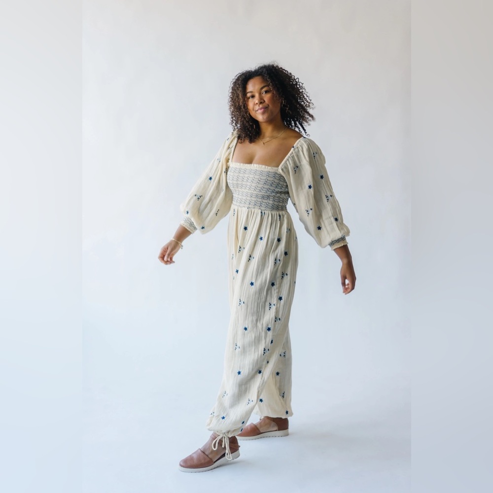 NWT Free People Dahlia Jumpsuit in Washed Out